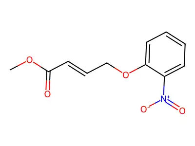 Methyl 4-(2-nitrophenoxy)but-2-enoate structure