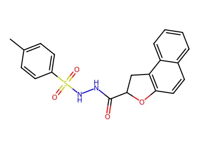 N'-(1,2-dihydronaphtho[2,1-b]furan-2-ylcarbonyl)-4-methylbenzenesulfonohydrazide structure