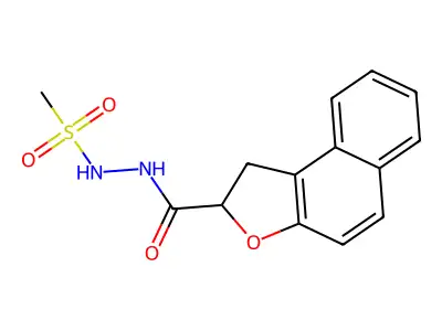 N'-(1,2-dihydronaphtho[2,1-b]furan-2-ylcarbonyl)methanesulfonohydrazide structure