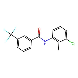 N-(3-chloro-2-methylphenyl)-3-(trifluoromethyl)benzamide structure