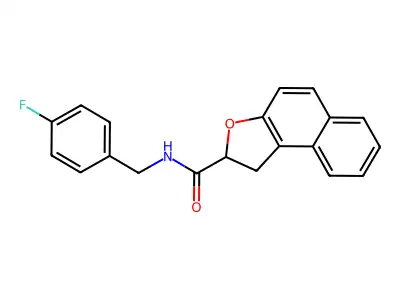 N-(4-fluorobenzyl)-1,2-dihydronaphtho[2,1-b]furan-2-carboxamide structure