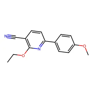 2-Ethoxy-6-(4-methoxyphenyl)pyridine-3-carbonitrile structure