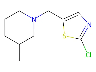 1-[(2-Chloro-1,3-thiazol-5-yl)methyl]-3-methylpiperidine structure