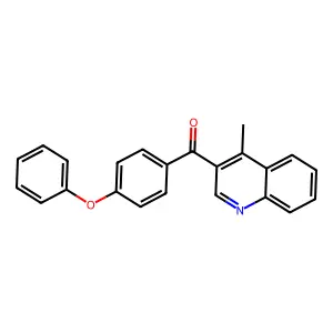(4-Methyl-3-quinolinyl)(4-phenoxyphenyl)methanone structure