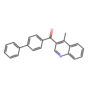 [1,1'-Biphenyl]-4-yl(4-methyl-3-quinolinyl)methanone structure