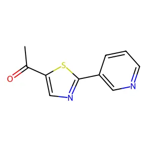 1-[2-(3-Pyridinyl)-1,3-thiazol-5-yl]-1-ethanone structure