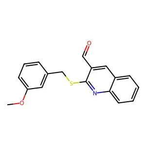 2-[(3-Methoxybenzyl)sulfanyl]-3-quinolinecarbaldehyde structure