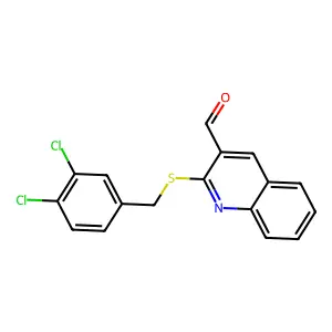 2-[(3,4-Dichlorobenzyl)sulfanyl]-3-quinolinecarbaldehyde structure