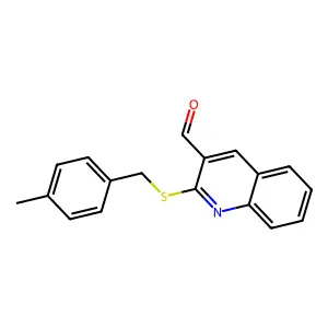 2-[(4-Methylbenzyl)sulfanyl]-3-quinolinecarbaldehyde structure