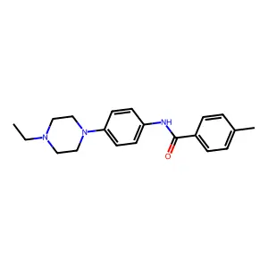 N-[4-(4-ethylpiperazin-1-yl)phenyl]-4-methylbenzamide structure
