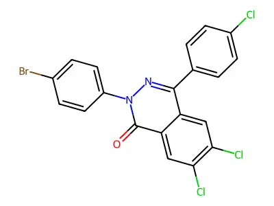2-(4-Bromophenyl)-6,7-dichloro-4-(4-chlorophenyl)phthalazin-1-one structure