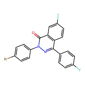 2-(4-bromophenyl)-7-fluoro-4-(4-fluorophenyl)-1(2H)-phthalazinone structure