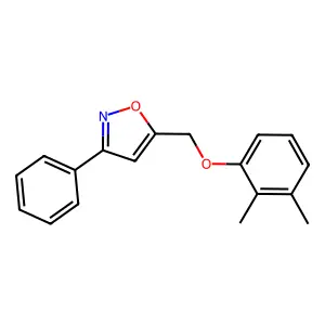 5-[(2,3-Dimethylphenoxy)methyl]-3-phenyl-1,2-oxazole structure