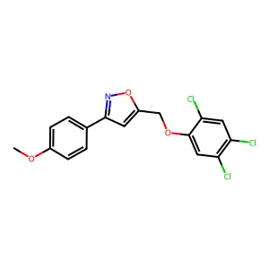3-(4-Methoxyphenyl)-5-[(2,4,5-trichlorophenoxy)methyl]-1,2-oxazole structure