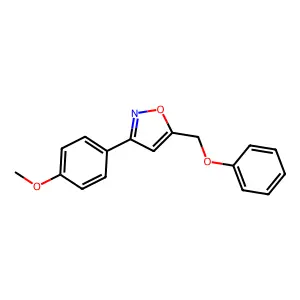 3-(4-Methoxyphenyl)-5-(phenoxymethyl)-1,2-oxazole structure