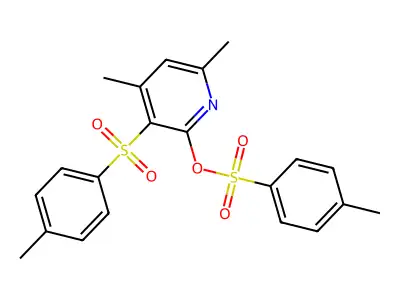 4,6-Dimethyl-3-[(4-methylphenyl)sulfonyl]-2-pyridinyl 4-methylbenzenesulfonate structure