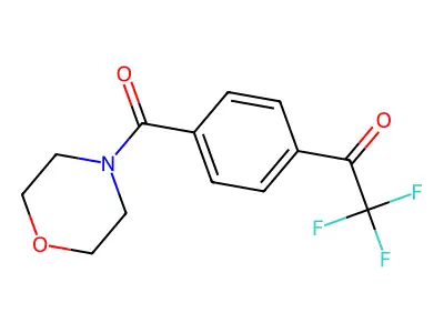 2,2,2-Trifluoro-1-[4-(morpholinocarbonyl)phenyl]-1-ethanone structure