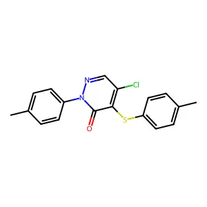 5-chloro-2-(4-methylphenyl)-4-[(4-methylphenyl)sulfanyl]-3(2H)-pyridazinone structure