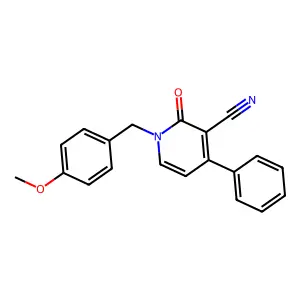 1-(4-Methoxybenzyl)-2-oxo-4-phenyl-1,2-dihydro-3-pyridinecarbonitrile structure