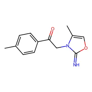 2-[2-imino-4-methyl-1,3-oxazol-3(2H)-yl]-1-(4-methylphenyl)-1-ethanone structure