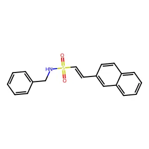 N-benzyl-2-naphthalen-2-ylethenesulfonamide structure