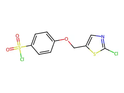 4-[(2-chloro-1,3-thiazol-5-yl)methoxy]benzenesulfonyl Chloride structure