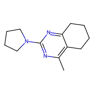 4-Methyl-2-(1-pyrrolidinyl)-5,6,7,8-tetrahydroquinazoline structure