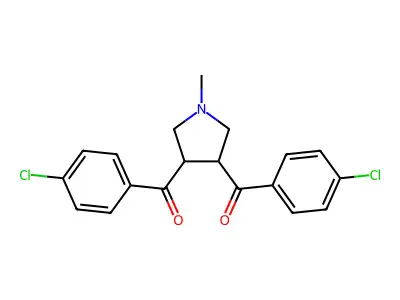 [4-(4-chlorobenzoyl)-1-methyltetrahydro-1H-pyrrol-3-yl](4-chlorophenyl)methanone structure