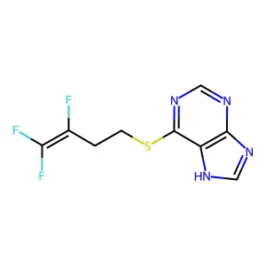 6-[(3,4,4-trifluoro-3-butenyl)sulfanyl]-9H-purine structure