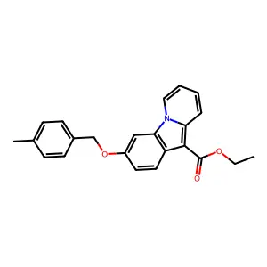 Ethyl 3-[(4-methylbenzyl)oxy]pyrido[1,2-a]indole-10-carboxylate structure