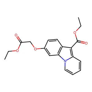 Ethyl 3-(2-ethoxy-2-oxoethoxy)pyrido[1,2-a]indole-10-carboxylate structure