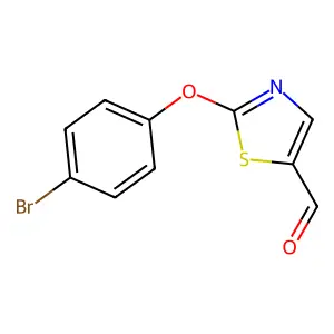2-(4-Bromophenoxy)-1,3-thiazole-5-carbaldehyde structure