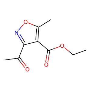 Ethyl 3-acetyl-5-methylisoxazole-4-carboxylate structure