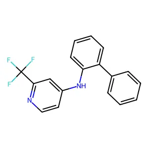N-[1,1'-biphenyl]-2-yl-2-(trifluoromethyl)-4-pyridinamine structure