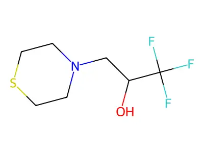1,1,1-Trifluoro-3-(1,4-thiazinan-4-yl)-2-propanol structure