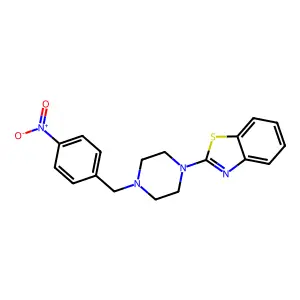 2-[4-(4-Nitrobenzyl)piperazino]-1,3-benzothiazole structure