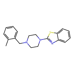2-(4-(2-Methylbenzyl)piperazino)-1,3-benzothiazole structure