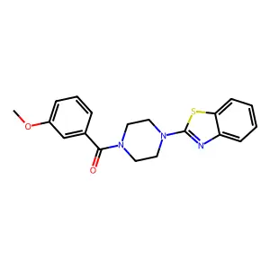 2-[4-(3-Methoxybenzoyl)piperazin-1-yl]-1,3-benzothiazole structure