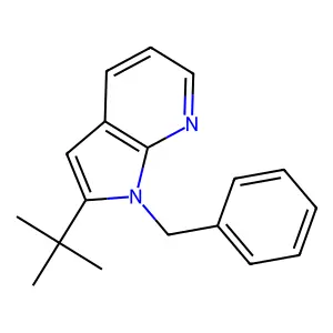 1-Benzyl-2-tert-butylpyrrolo[2,3-b]pyridine structure