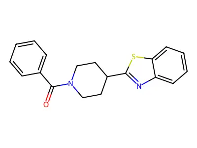 2-(1-Benzoylpiperidin-4-yl)-1,3-benzothiazole structure