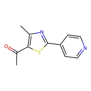 1-(4-Methyl-2-(pyridin-4-yl)thiazol-5-yl)ethanone structure
