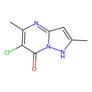 6-Chloro-2,5-dimethylpyrazolo[1,5-a]pyrimidin-7-ol structure