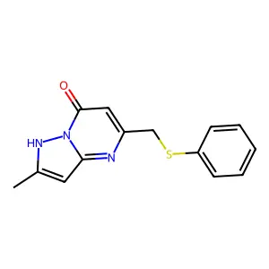 2-Methyl-5-[(phenylsulfanyl)methyl]pyrazolo[1,5-a]pyrimidin-7-ol structure