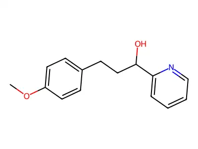 3-(4-Methoxyphenyl)-1-(2-pyridinyl)-1-propanol structure