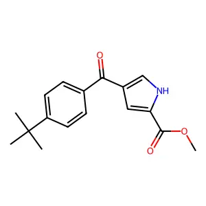 methyl 4-(4-tert-butylbenzoyl)-1H-pyrrole-2-carboxylate structure