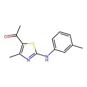 1-{4-Methyl-2-[(3-methylphenyl)amino]-1,3-thiazol-5-yl}ethan-1-one structure