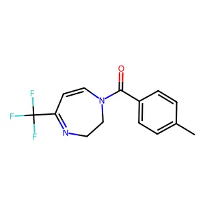 (4-methylphenyl)[5-(trifluoromethyl)-2,3-dihydro-1H-1,4-diazepin-1-yl]methanone structure
