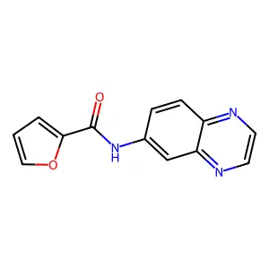 N-(6-quinoxalinyl)-2-furamide structure
