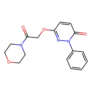 6-(2-morpholino-2-oxoethoxy)-2-phenyl-3(2H)-pyridazinone structure