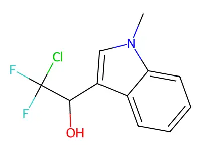 2-chloro-2,2-difluoro-1-(1-methyl-1H-indol-3-yl)-1-ethanol structure